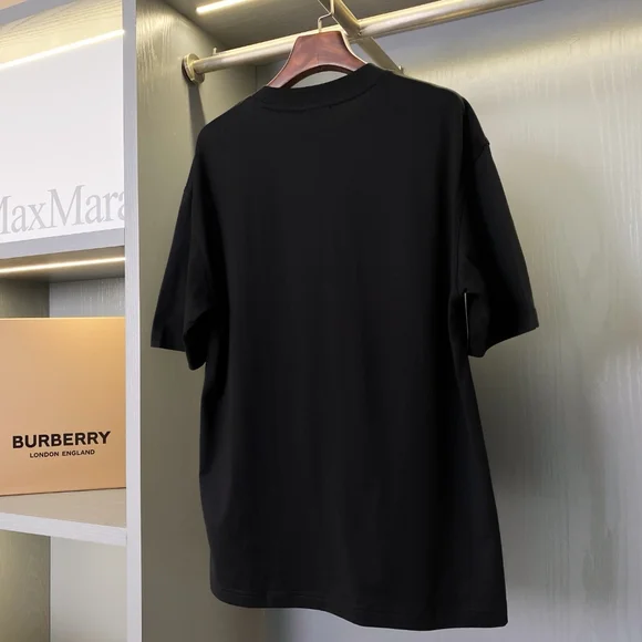Burberry black knight war horse printed short-sleeved T-shirt
